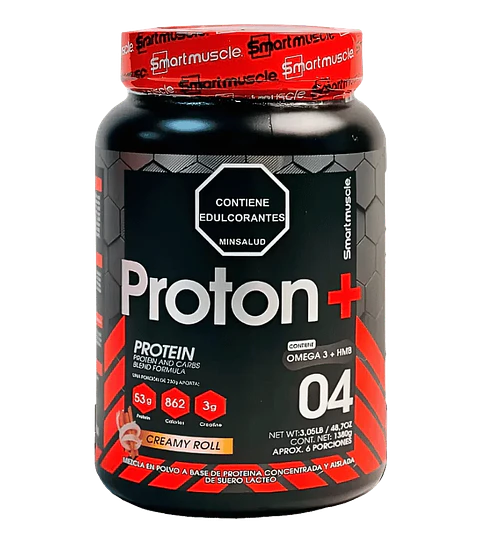Proton+ Smart Muscle 3 lb Creamy Roll – Proteína con Creatina, Omega 3 y HMB