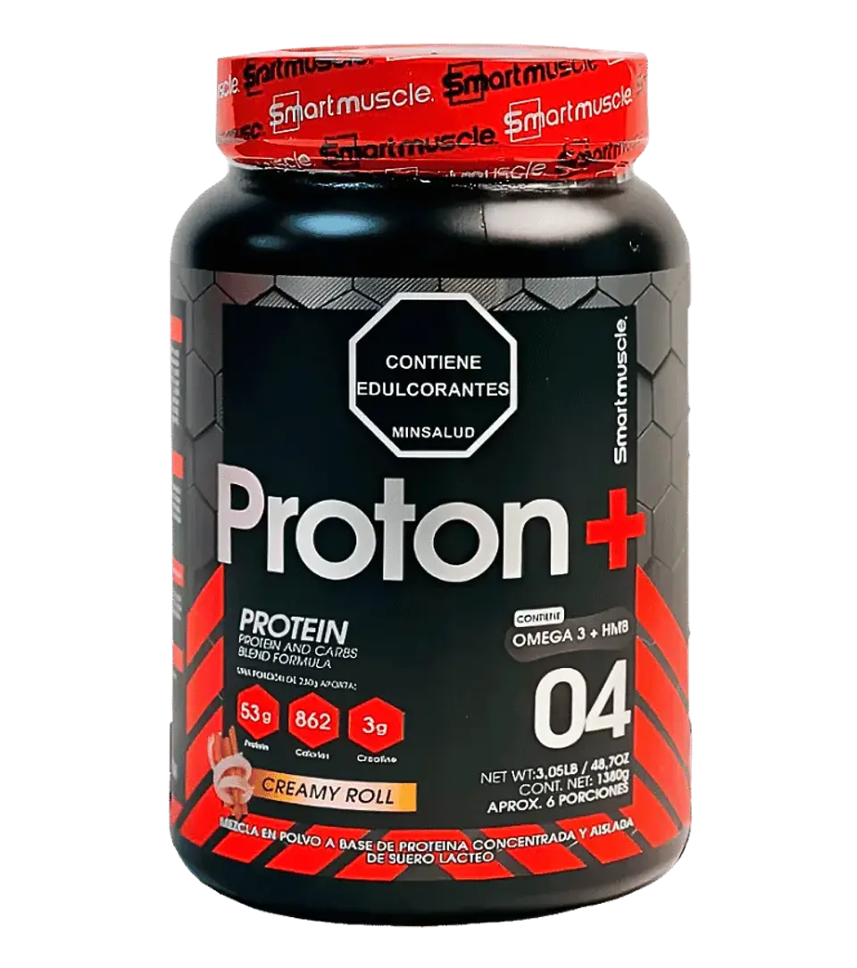 Proton+ Smart Muscle 3 lb Creamy Roll – Proteína con Creatina, Omega 3 y HMB 1