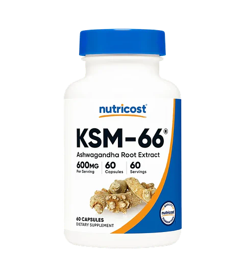 KSM-66 Ashwagandha 600 mg 60 Cápsulas Nutricost 