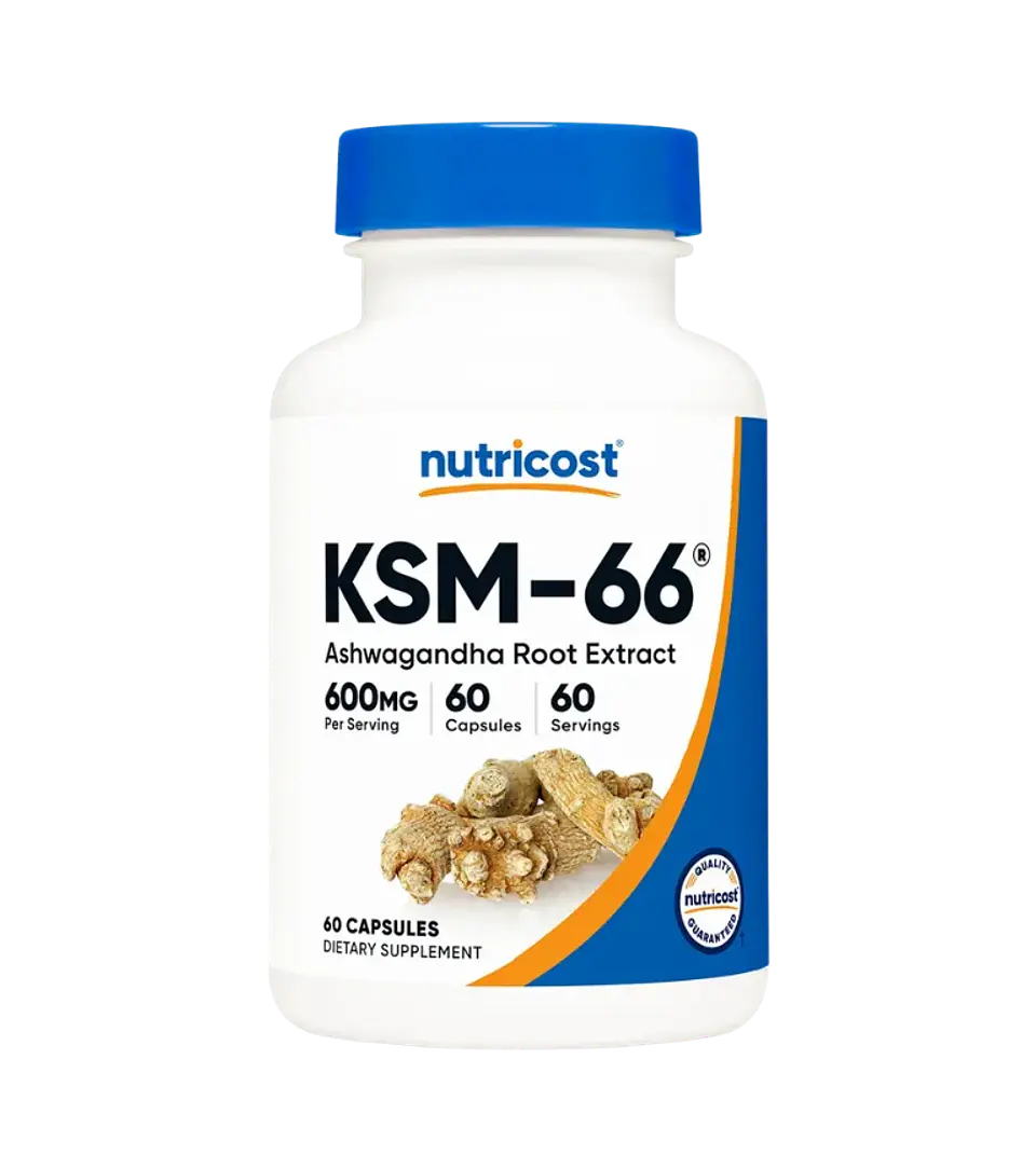 KSM-66 Ashwagandha 600 mg 60 Cápsulas Nutricost  1