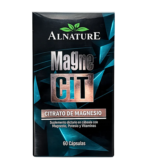 Magne CIT Citrato de Magnesio 60 Cápsulas Alnature 