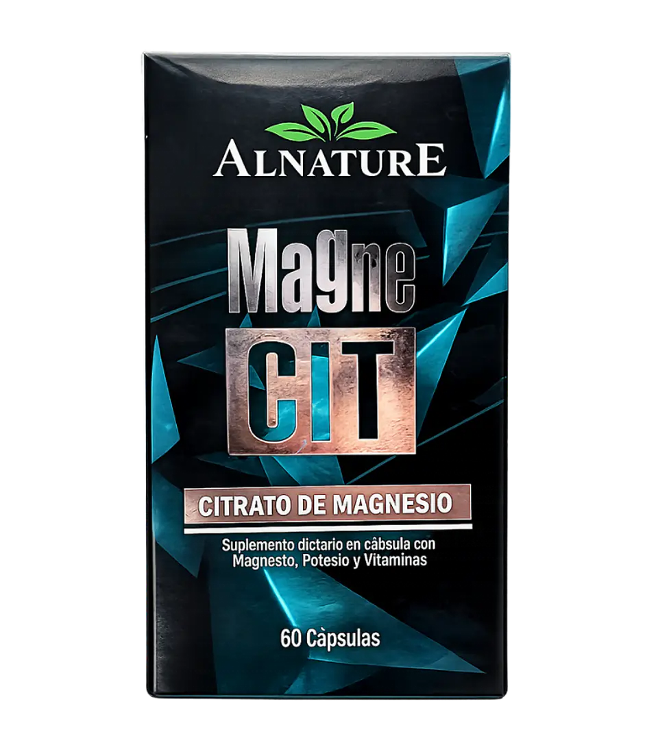 Magne CIT Citrato de Magnesio 60 Cápsulas Alnature  1
