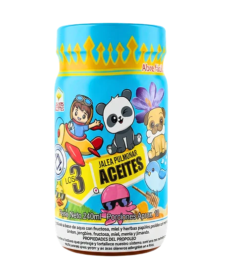 Jalea Pulmonar los 3 aceites niños 240ml Los Tres Aceites 