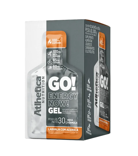 Gel Energético GO! Energy Now Naranja con Acerola 30 g Atlhetica Nutrition