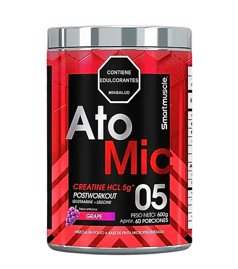 Atomic Creatina HCL Uva 600 gr Smart Muscle
