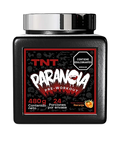 Paranoia Pre Entreno 480 g Naranja TNT