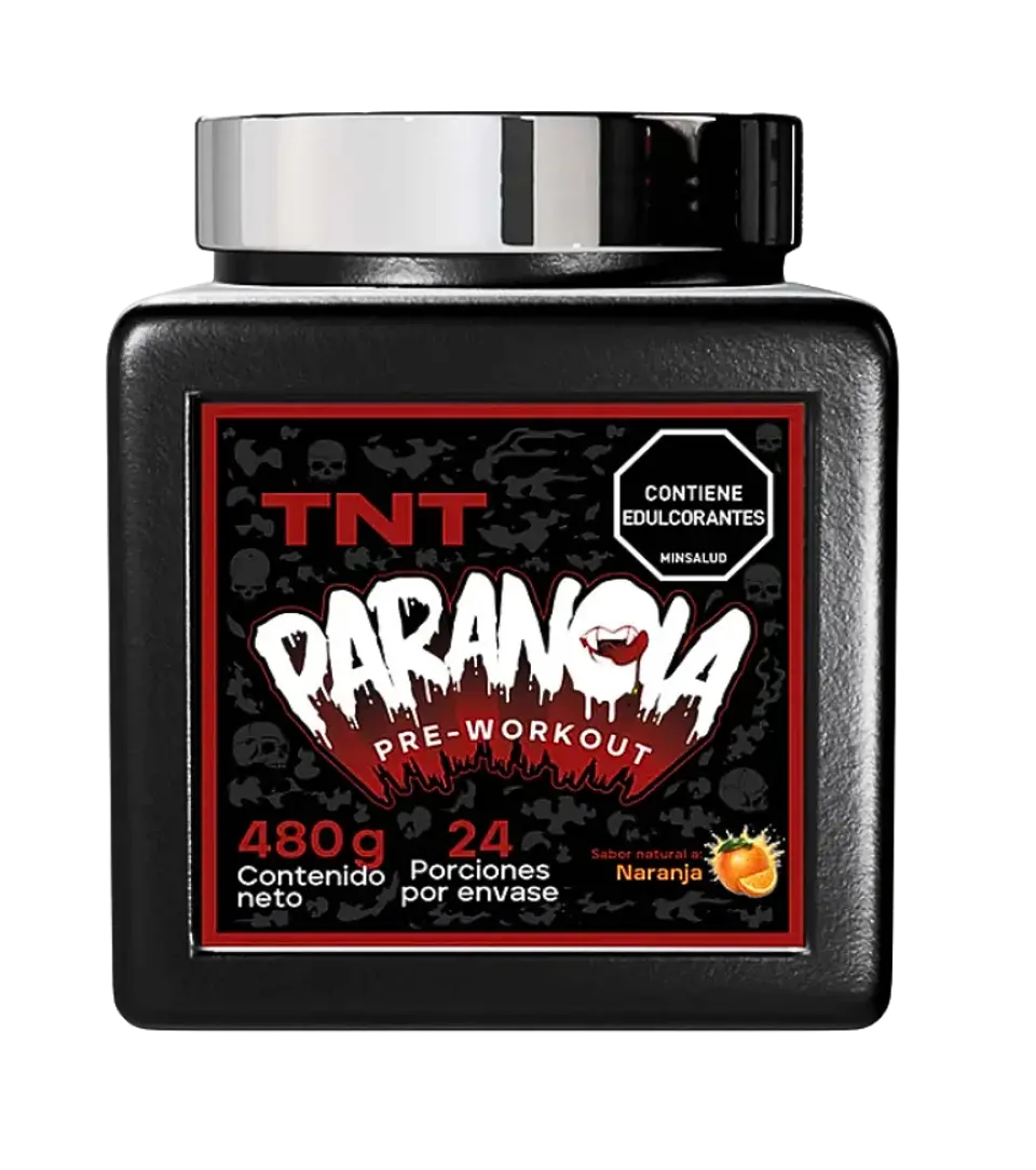Paranoia Pre Entreno 480 g Naranja TNT 1