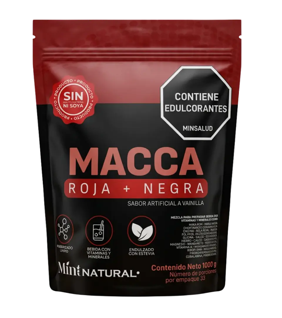 MACCA Roja + Negra 1000 g Mint Natural  1