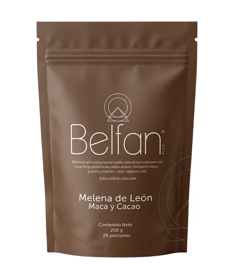 Melena de León Maca y Cacao 200 g Belfan Plus