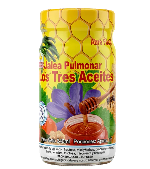 Jalea Pulmonar Los Tres Aceites 240 ml Natumix