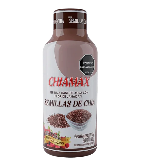 ChiaMax Semillas de Chía Frutos Rojos 500 ml Internatural