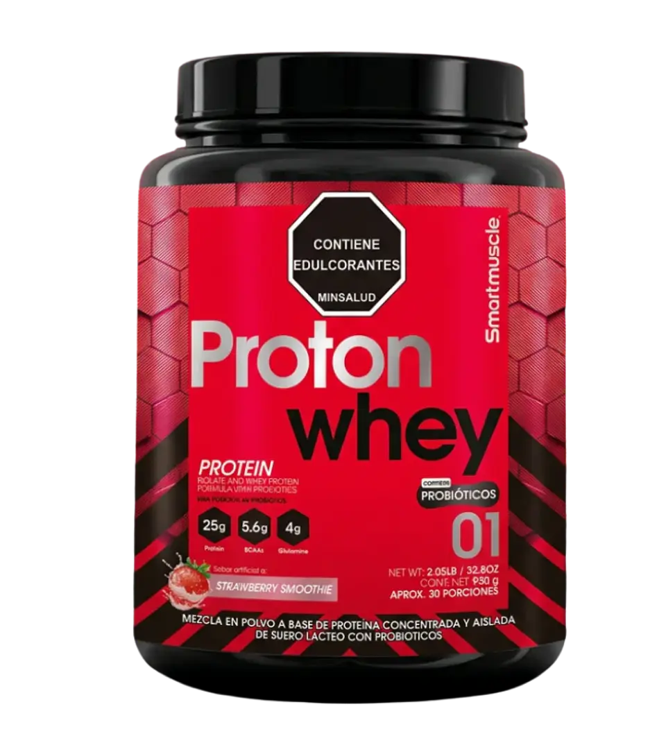 Proton Whey Batido de Fresa 2 lb Smart Muscle 1