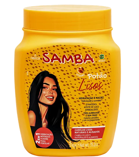 Crema para Peinar 2 en 1 Aceite de Coco Samba 1 kg Nevada