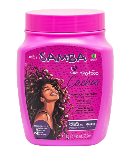 Crema para Peinar 2 en 1 Cabellos Rizados Samba 1 kg Nevada