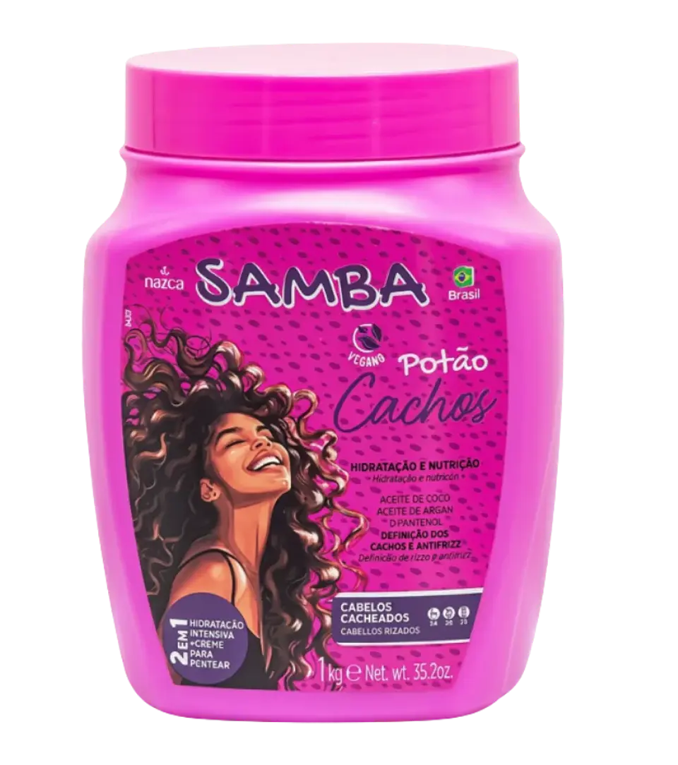 Crema para Peinar 2 en 1 Cabellos Rizados Samba 1 kg Nevada 1