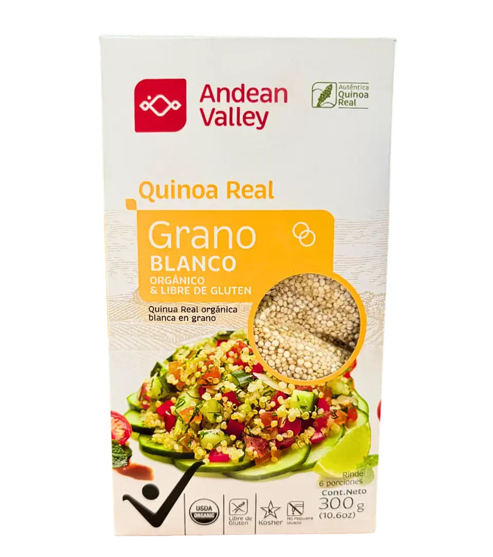 Quinua Real Blanca Orgánica 300 g Andean Valley 1