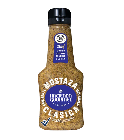 Mostaza Clásica 380 gr Hacienda Gourmet