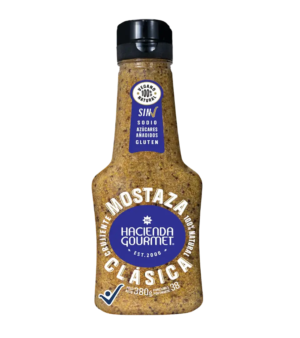 Mostaza Clásica 380 gr Hacienda Gourmet 1