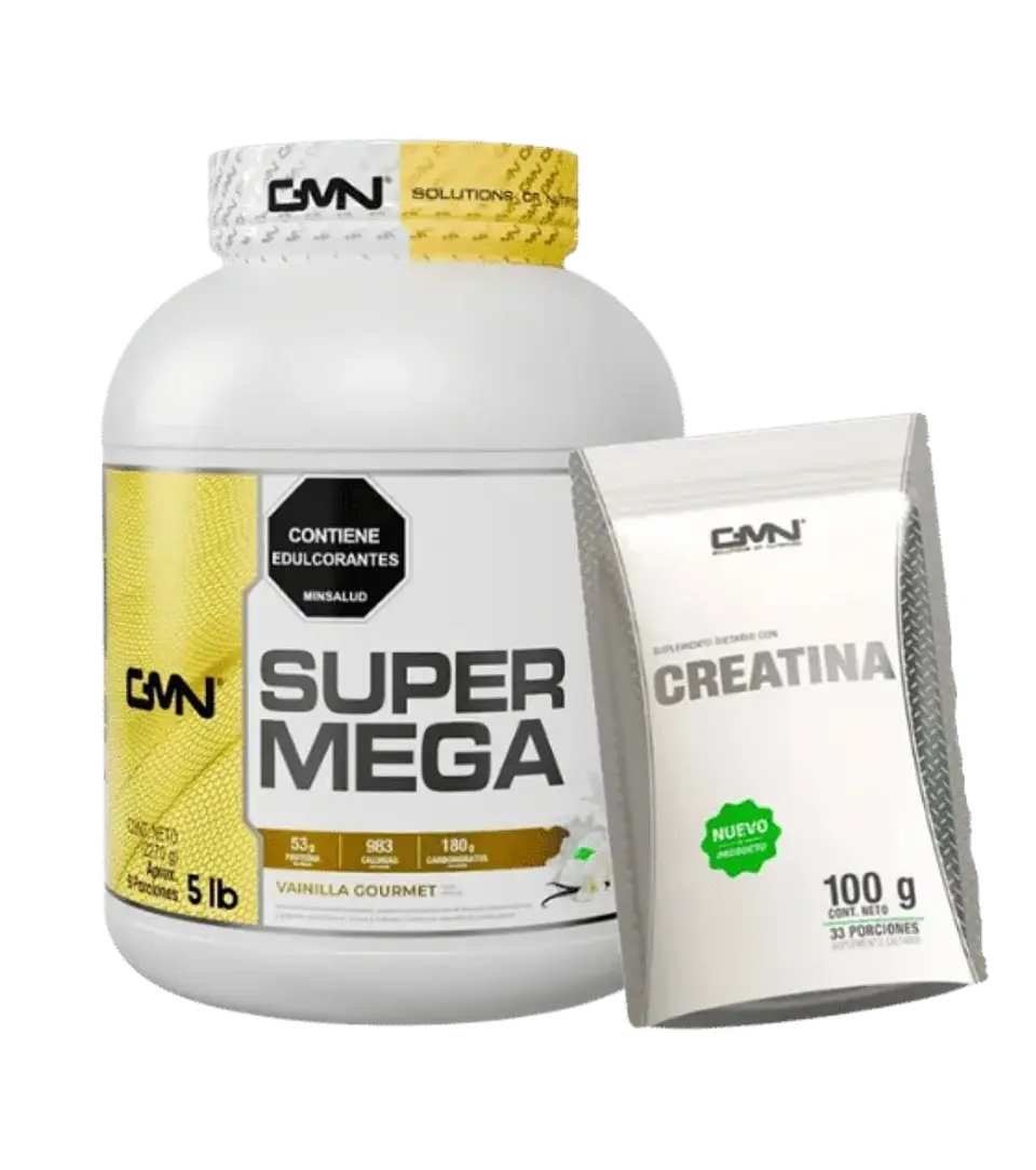 Proteina 5 libras + Creatina 30 servicios GMN Combo Ganador de Peso  1