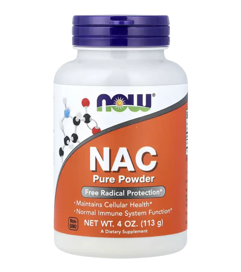 NAC Pure Powder 4 OZ  113 g NOW Foods 1