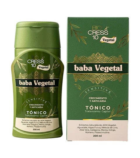 Baba Vegetal Tratamiento Anticaída 200 ml Bio Cress 10