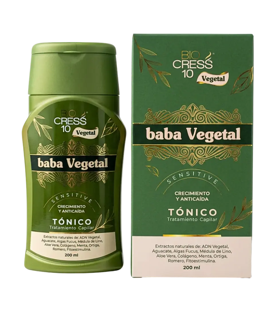 Baba Vegetal Tratamiento Anticaída 200 ml Bio Cress 10 1