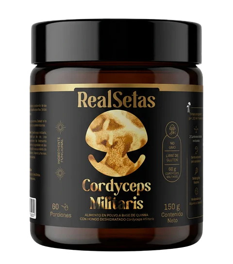 Cordyceps Militaris en Polvo 150 g RealSetas