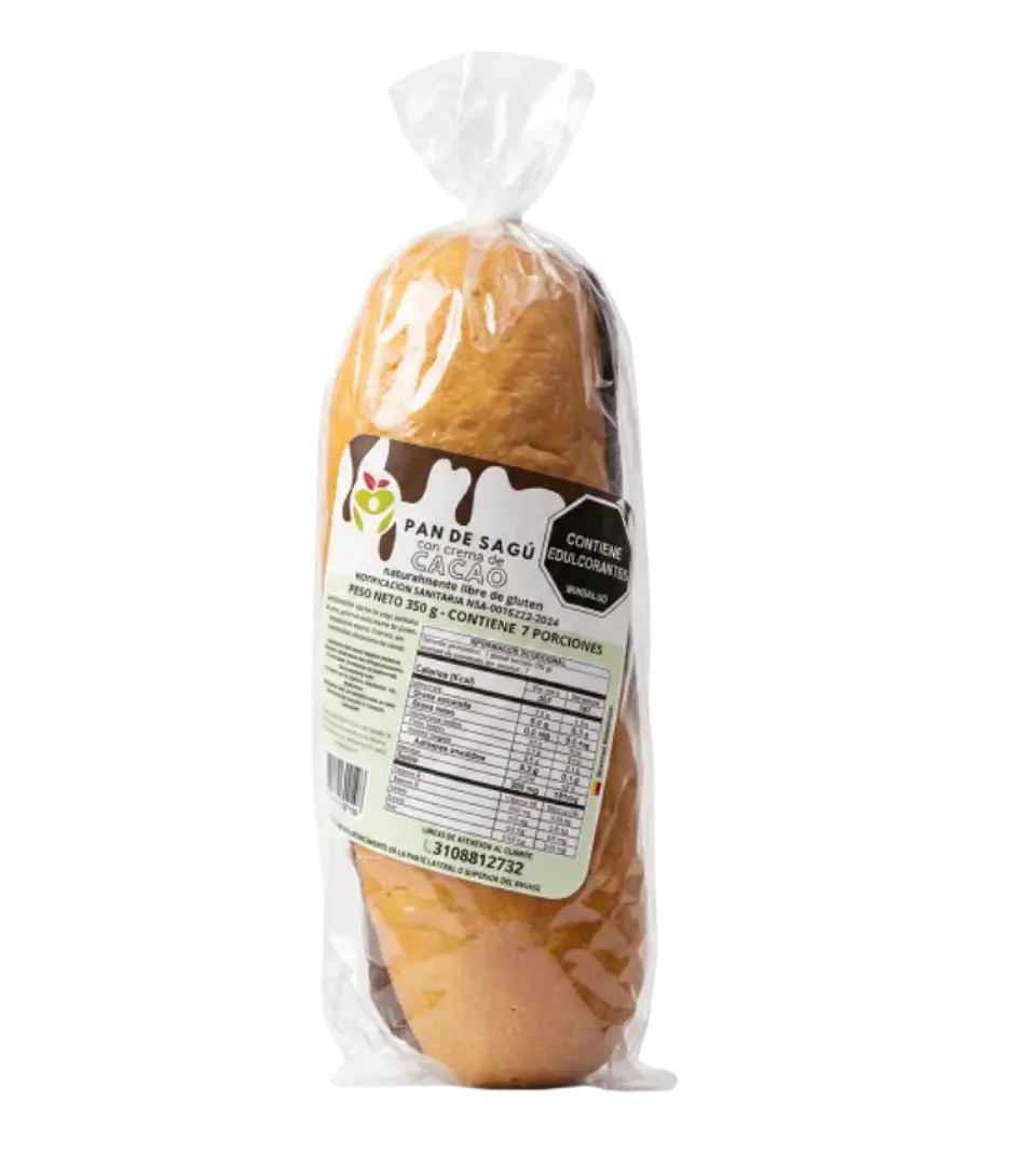 Pan de Sagú con Crema de Cacao 350 g Libre de Gluten Panaderia Gourmet 1