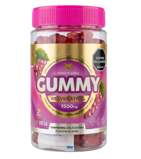 Gummy Resveratrol 60 Gomas 3Q