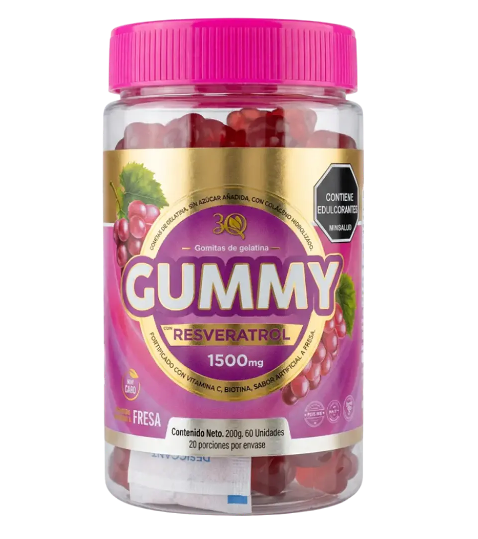 Gummy Resveratrol 60 Gomas 3Q 1