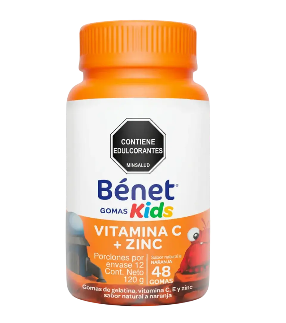Gomas Kids Vitamina C + Zinc 48 Gomitas Bénet 1