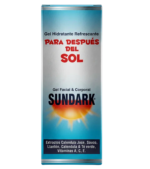 Gel Hidratante Refrescante Para Después Del Sol Sundark 120 gr