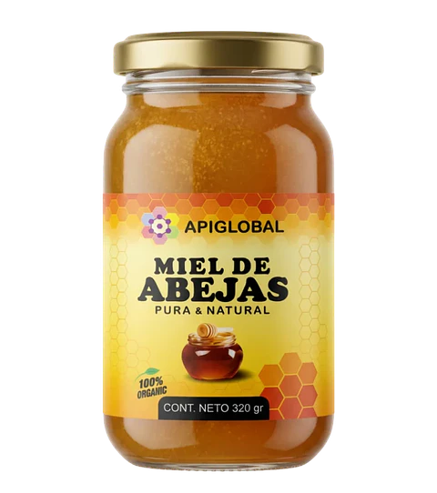 Miel de Abejas Pura y Natural 320 g Apiglobal