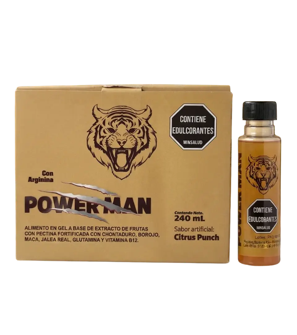 Powerman Gel con Arginina Citrus Punch 12 Unidades Powerman 1