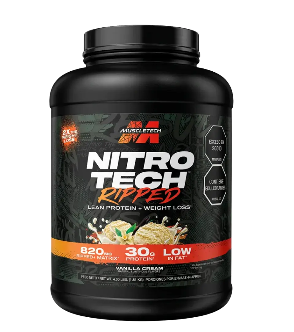 Nitro Tech Ripped Proteína 4.02 lb Muscletech 1
