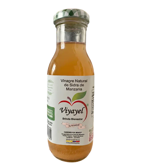 Vinagre Natural de Sidra de Manzana Artesanal 250 ml Vivayel