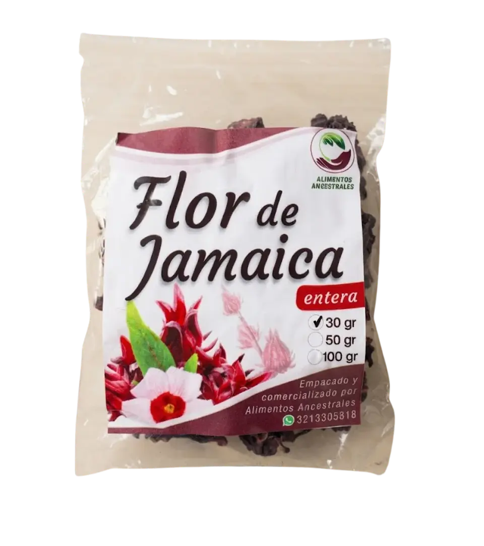 Flor de Jamaica Entera 30 g Alimentos Ancestrales 1