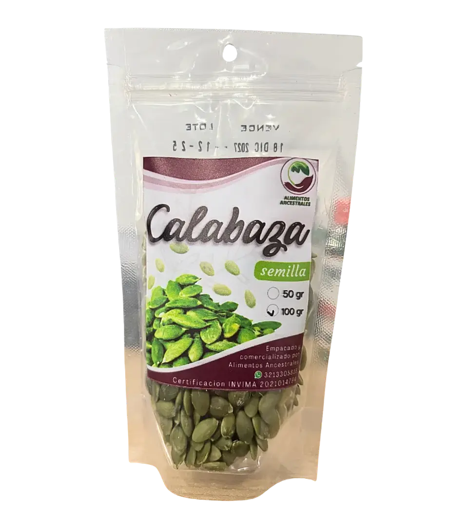 Semillas de Calabaza 100 g Alimentos Ancestrales 1