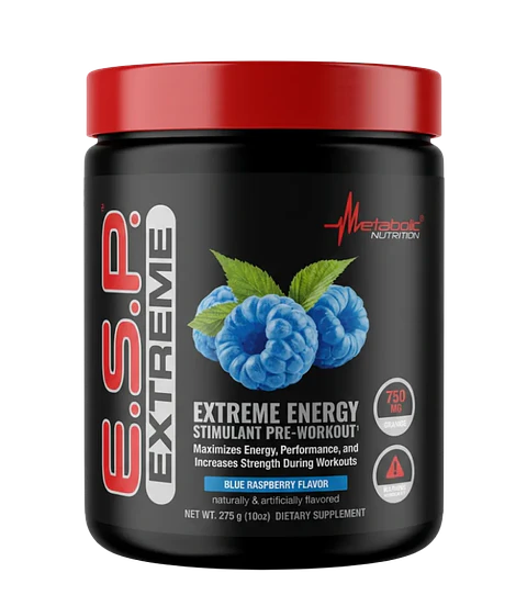 ESP Extreme Pre-Workout Blue Raspberry 275 g Metabolic Nutrition