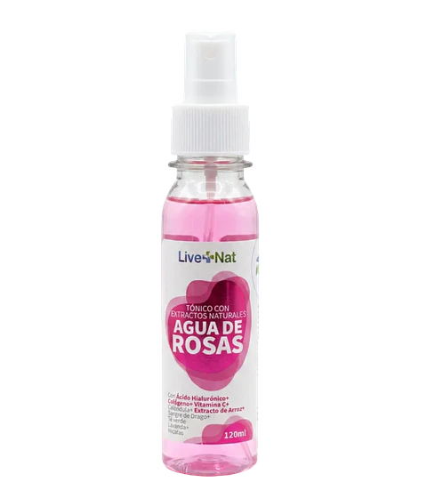 Agua de Rosas 120 ml Live + Nat