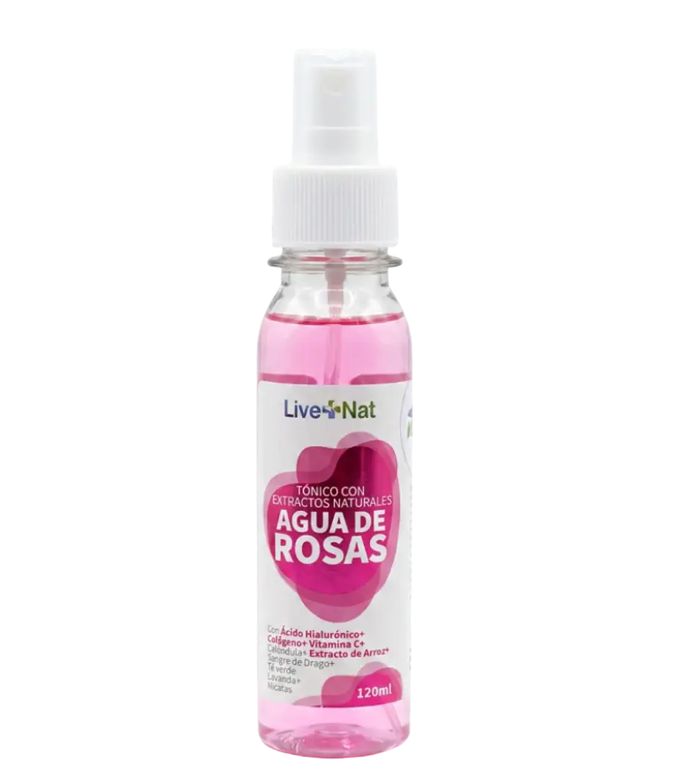 Agua de Rosas 120 ml Live + Nat 1