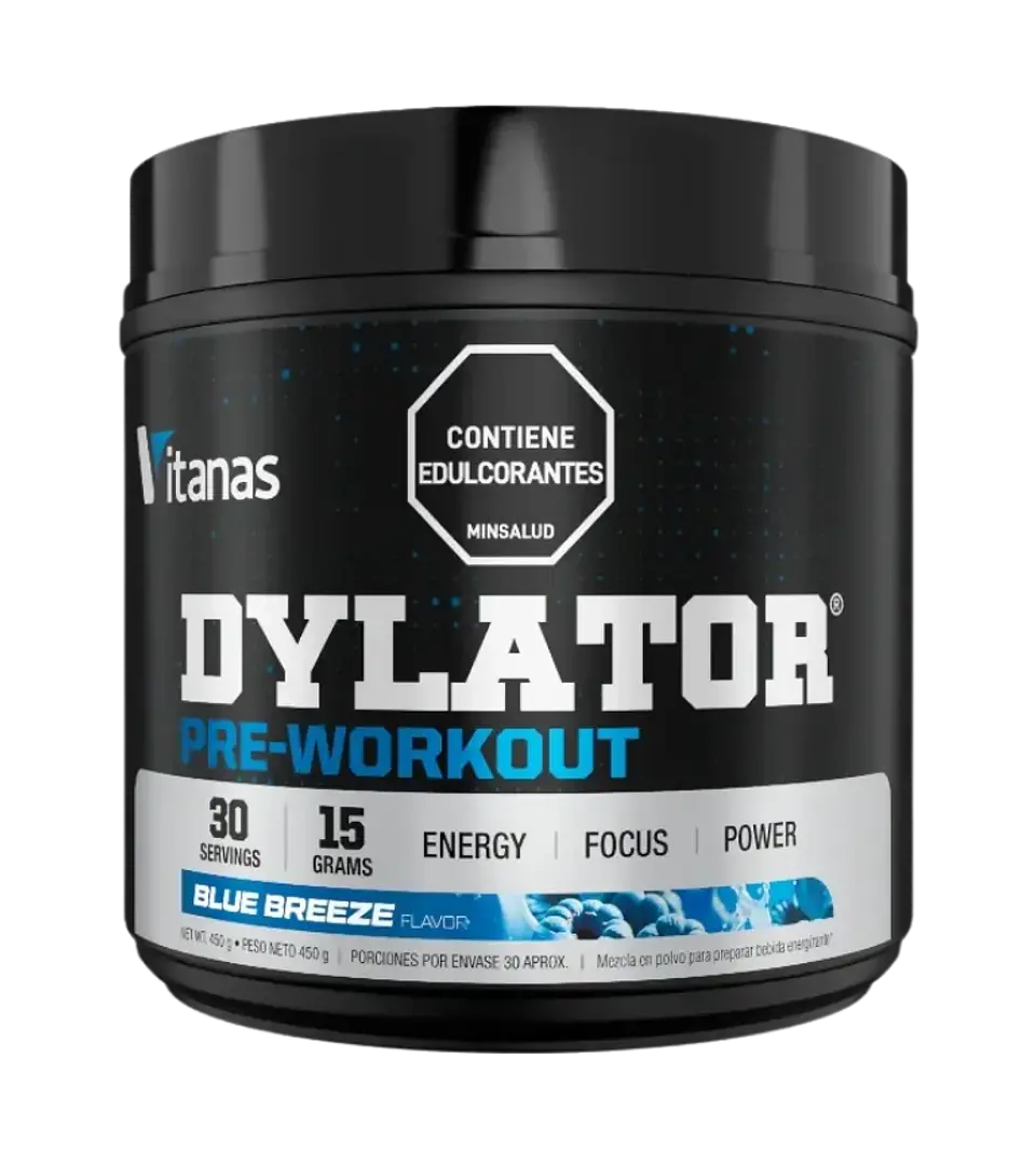 Pre Entreno Dylator Blue Breeze 390 g Vitanas 1