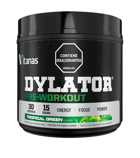 Pre Entreno Dylator Tropical Green 450 g Vitanas