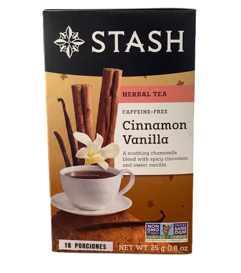 Té Herbal Cinnamon Vanilla 18 Tisanas Stash