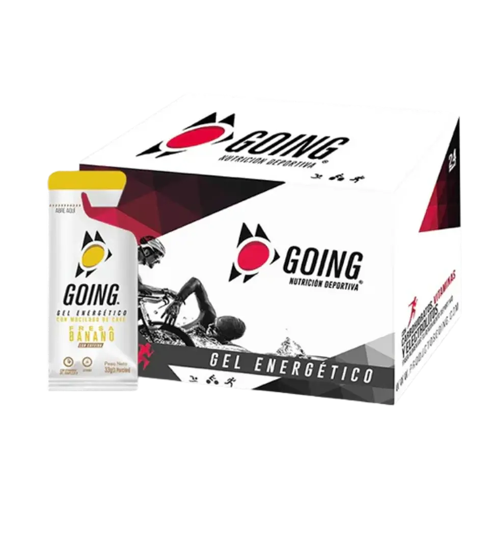 Gel Energético Fresa Banano Caja 12 Unidades  Going 1