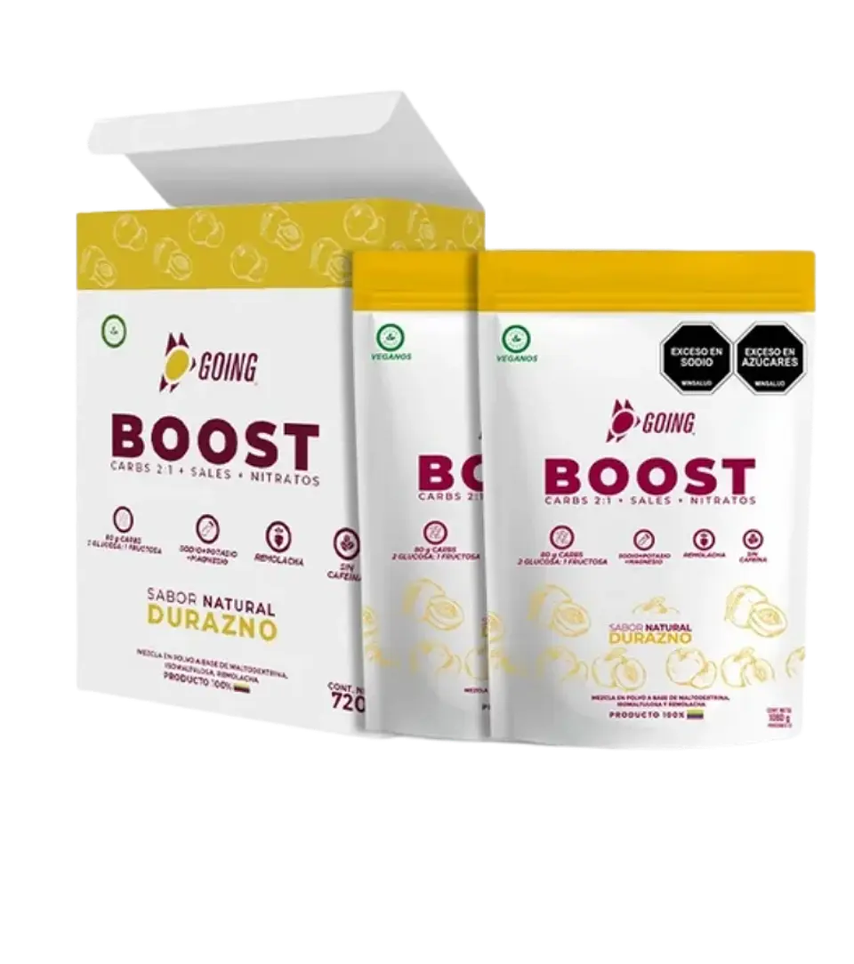 Boost Carbohidratos Líquidos Durazno Sin Cafeína Sachet 80 g Going  1