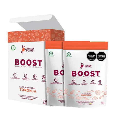 Boost Carbohidratos Líquidos Toronja con Cafeína Sachet 80 g Going 