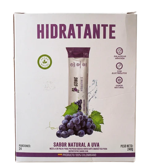 Hidratante con Electrolitos Uva Caja 24 Sticks Going 