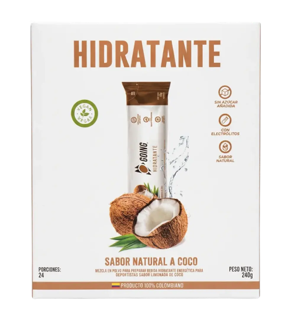 Hidratante con Electrolitos Coco Caja 24 Sticks Going  1