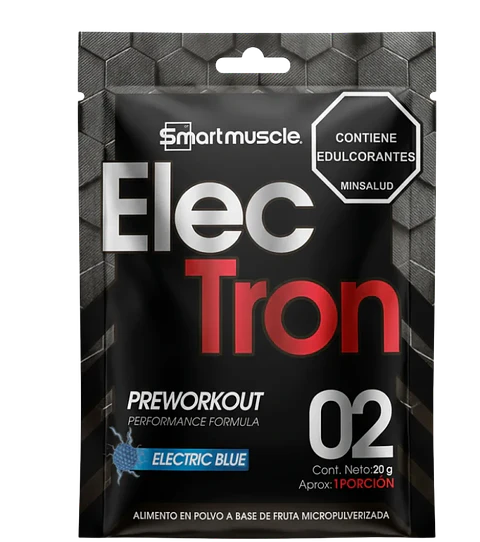 ElecTron 02 Pre Entreno Sachet Electric Blue 20 g Smart Muscle